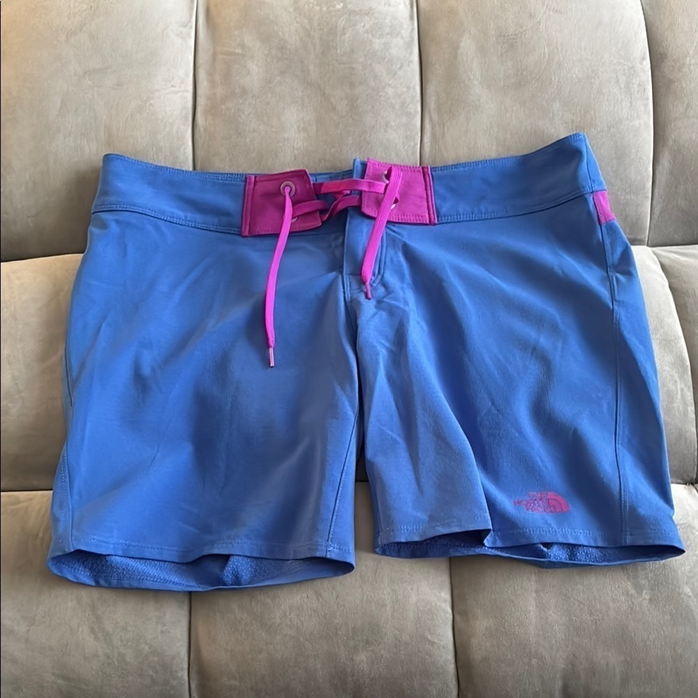 The North Face Women’s Blue and Pink Shorts size 6